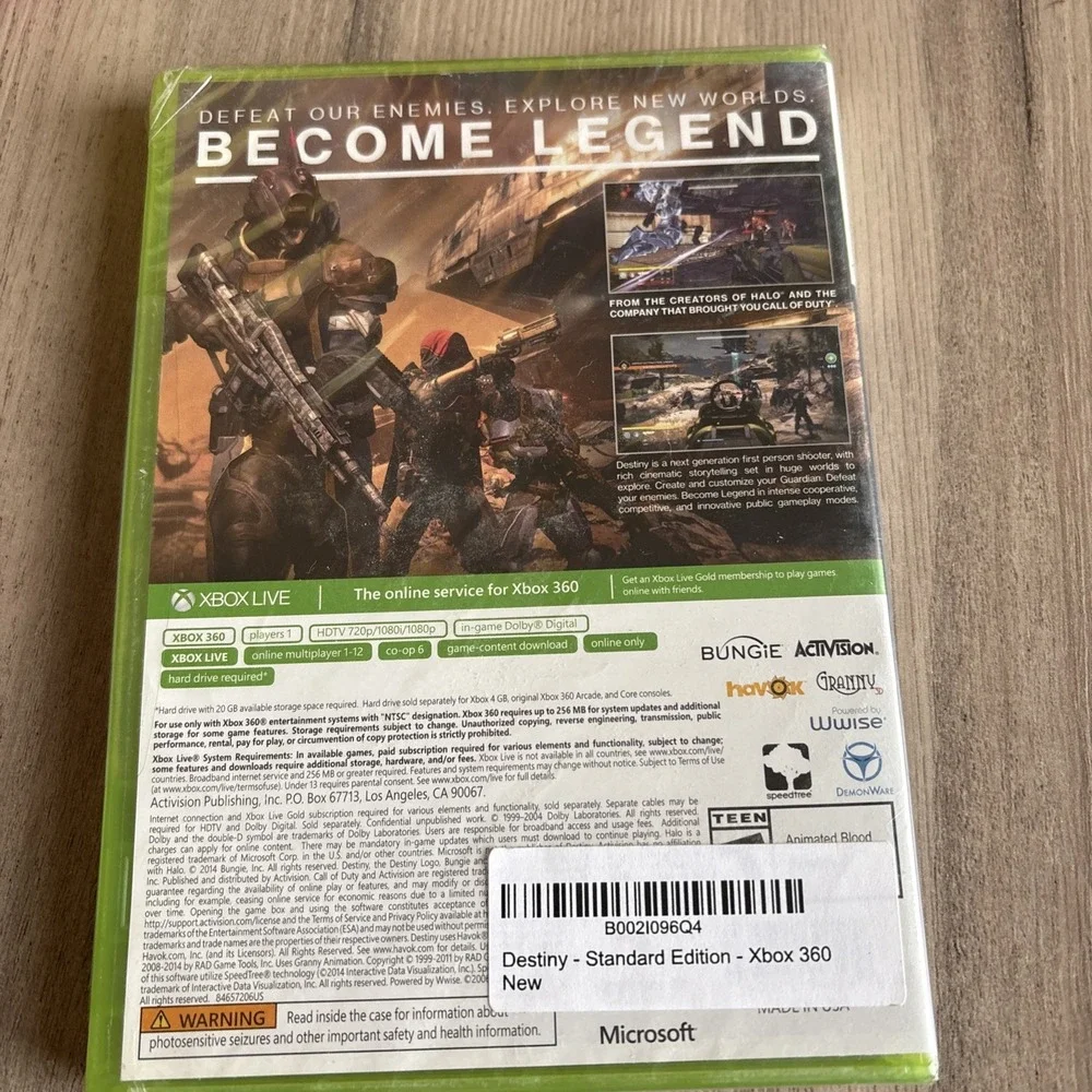 Destiny - Xbox 360 Game New Sealed